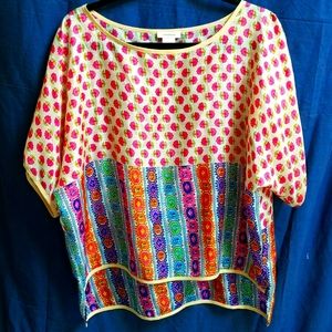 Silk Multicolor/print Tunic